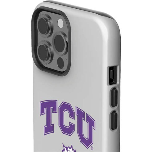 Texas Christian University Horned Frogs Logo Print iPhone 15 Pro Max Impact Case